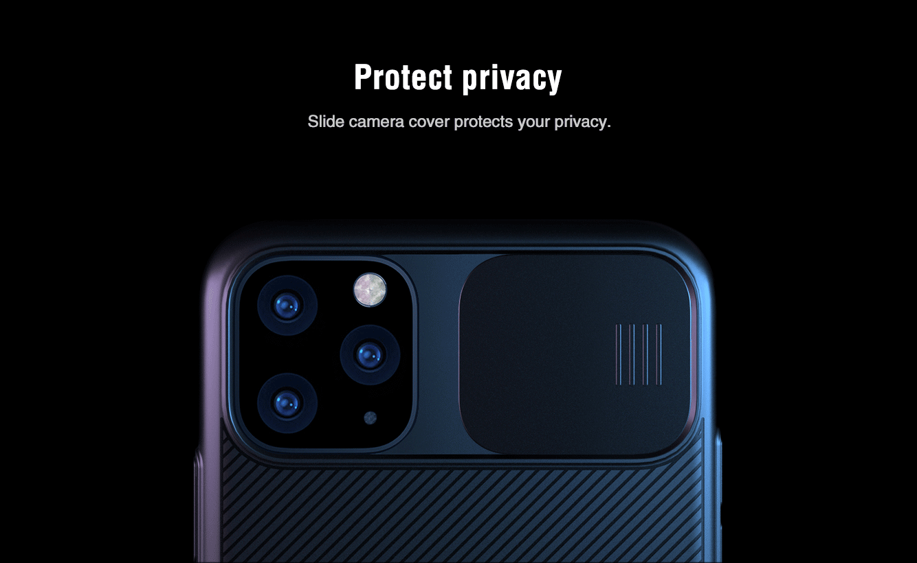 Ốp lưng iPhone ProMax - Nillkin Camshield (ốp cứng bảo vệ camera)