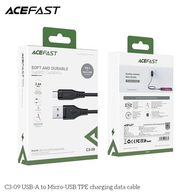 Dây cáp ACE Fast USB-A to Micro (C3-09)