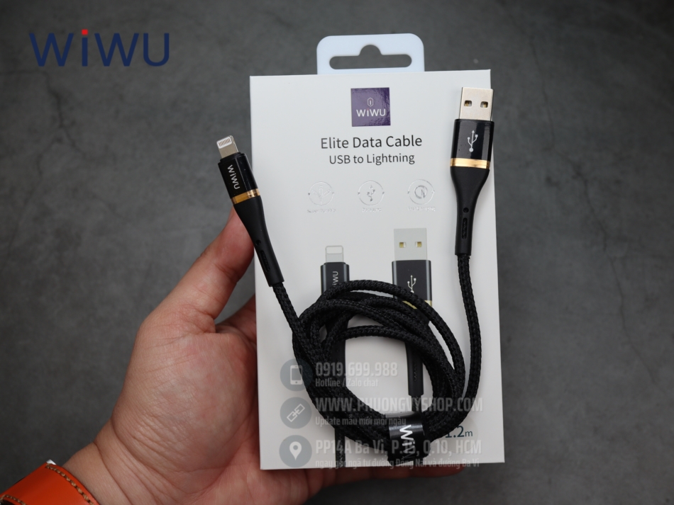 Dây cáp WIWU Elite USB-A to Lightning
