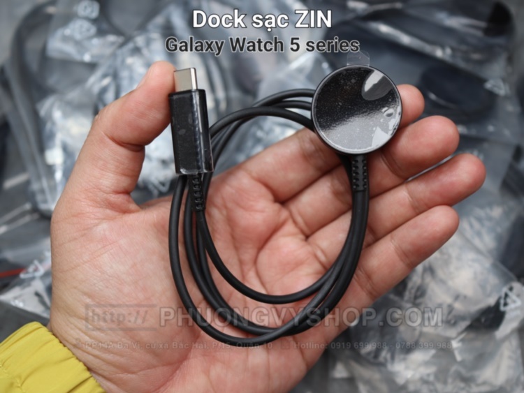 Dock sạc chính hãng đồng hồ Galaxy Watch 5 series (ZIN) (jack Type C)