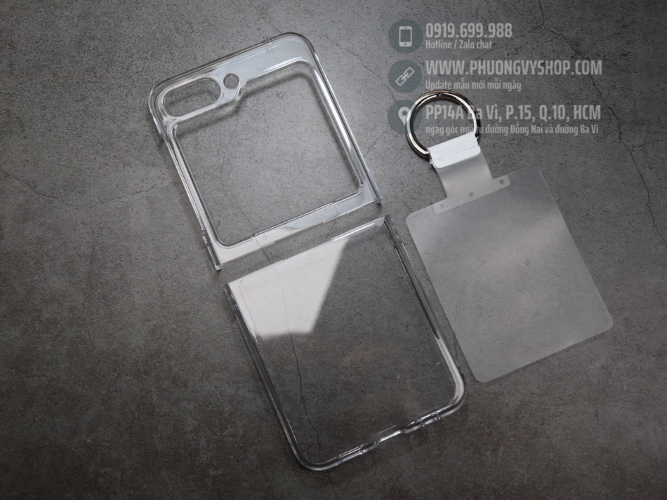 Case iring trong suốt - Galaxy Z Flip5