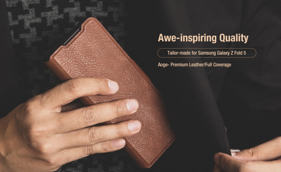 Bao da Galaxy Z Fold5 - Nillkin Aoge Leather Case